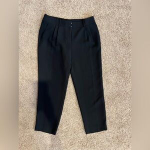J crew black drapey pants